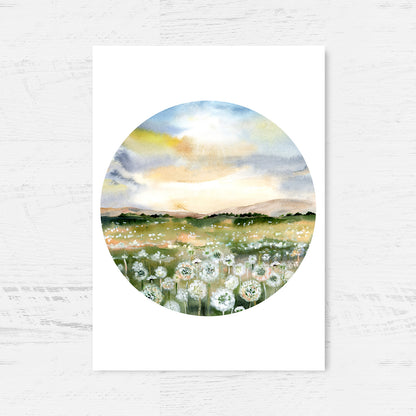 Rolling Dandelions Archival Print Wholesale (AP-RLDL)