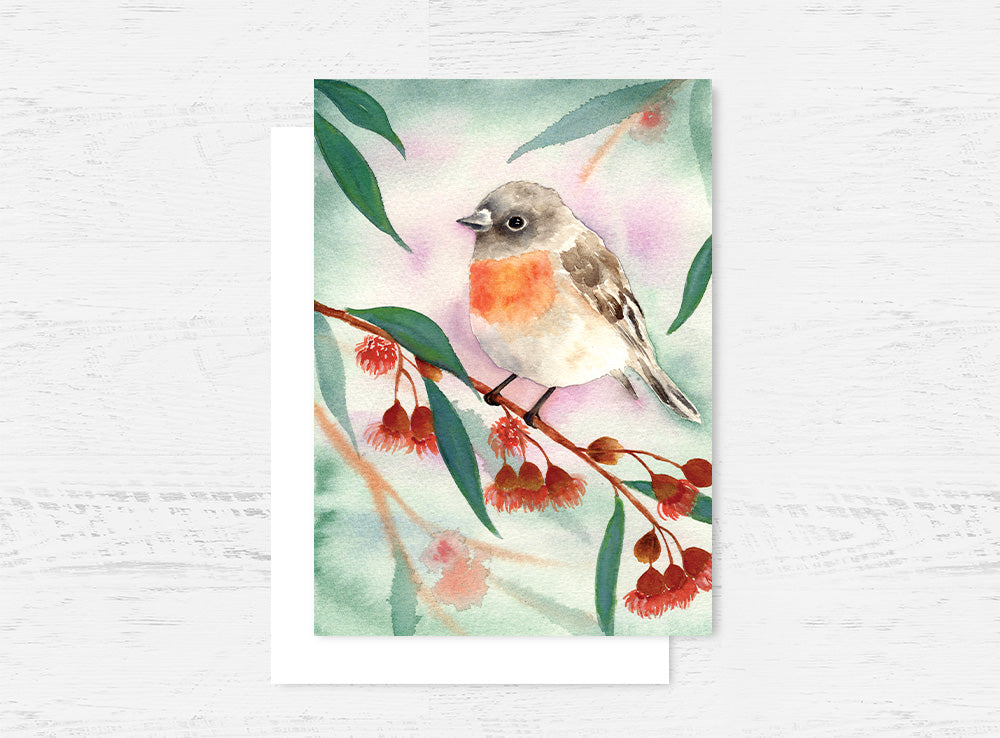 Rosy Robin Greeting Card Wholesale (GC-RR)