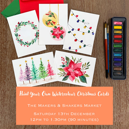 Paint Your Own Watercolour Christmas Cards