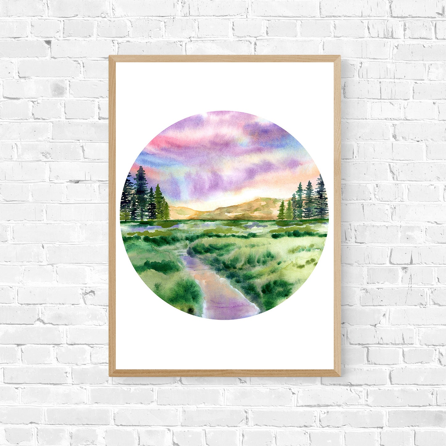 All Seasons Watercolour Landscape - Spring, Summer, Autumn, Winter Art Print Collection