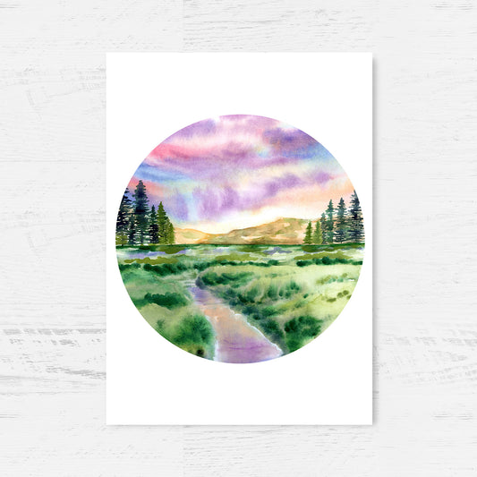 Verdant Fields Archival Print Wholesale (AP-VF)