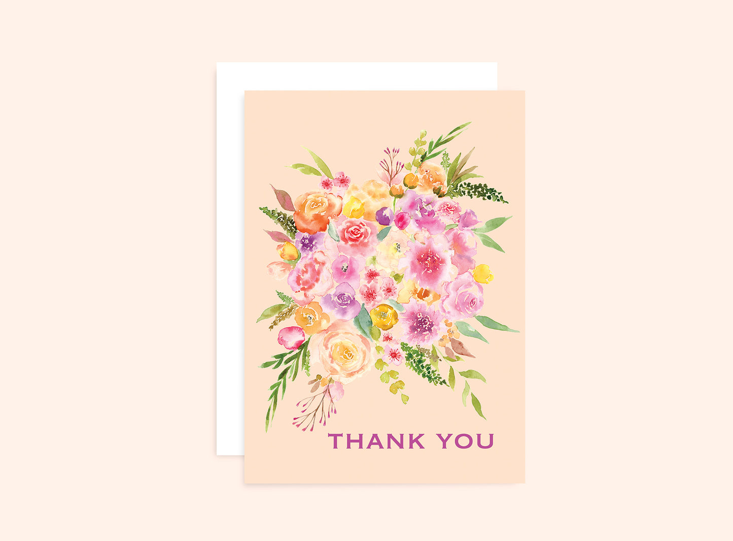 Floral Bouquet Thank You Card Wholesale