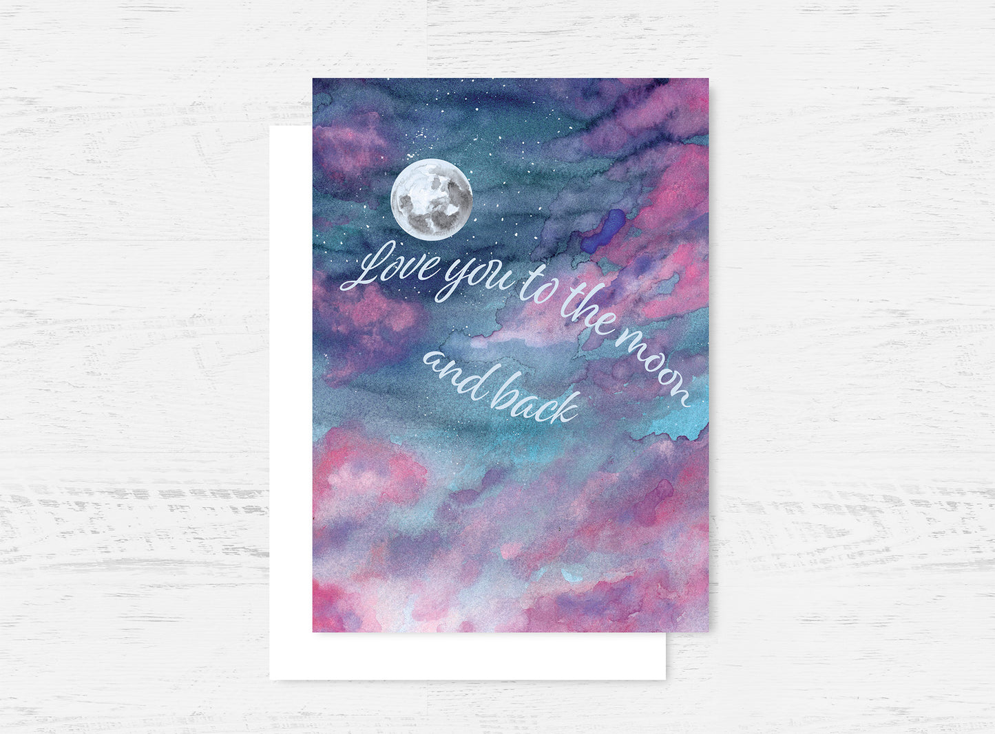 “Love you to the moon and back” Night Sky Card Wholesale (GC-LYMB)