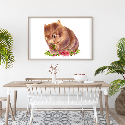 Charlie the Wombat - Archival Print Wholesale