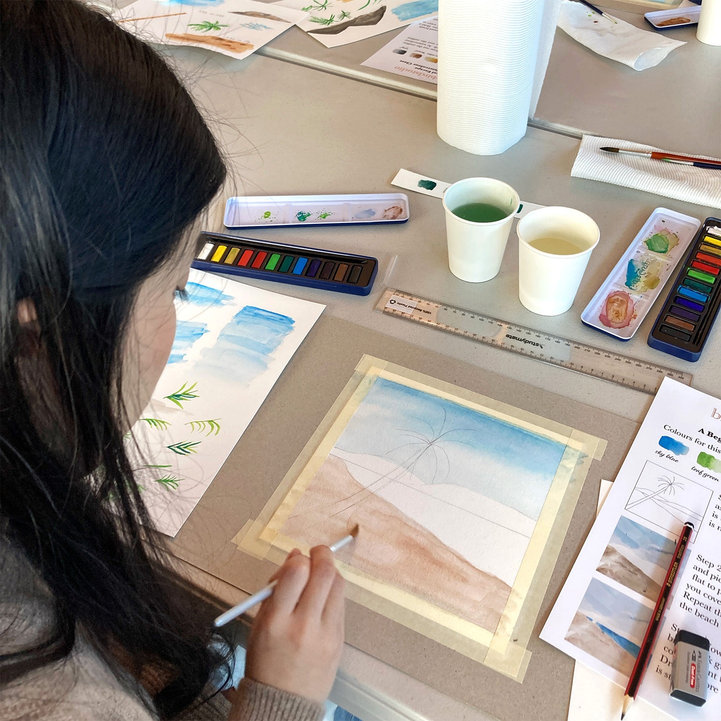 Tropical Escape - A Beginner’s 90 minutes Watercolour Class