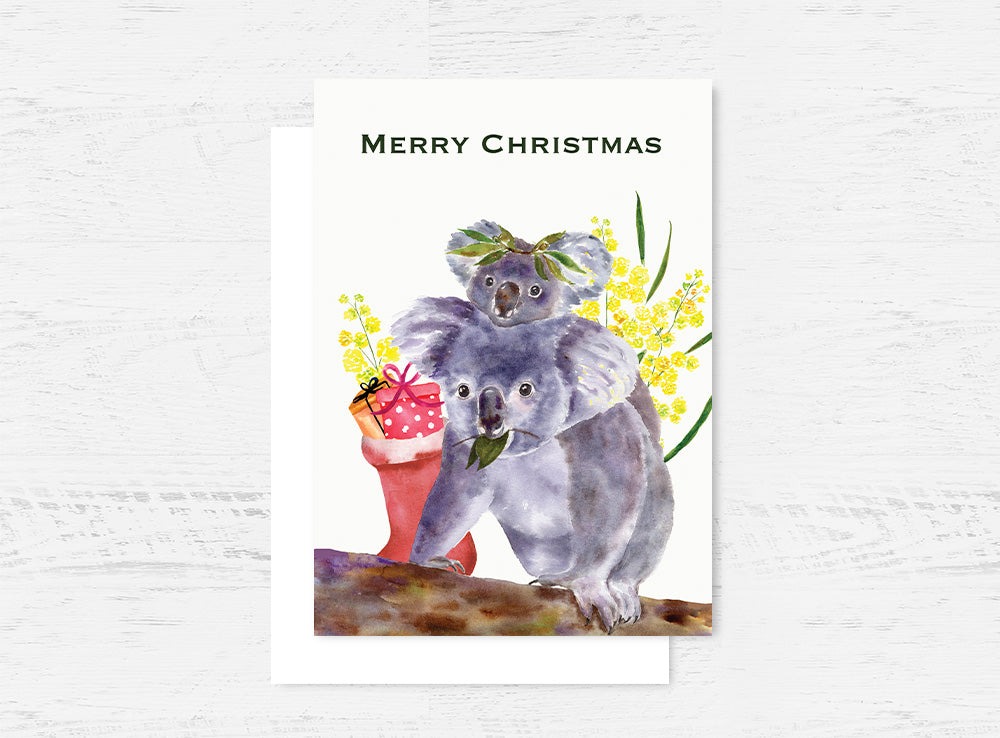 Koala Christmas Card Wholesale (GC-XKL)