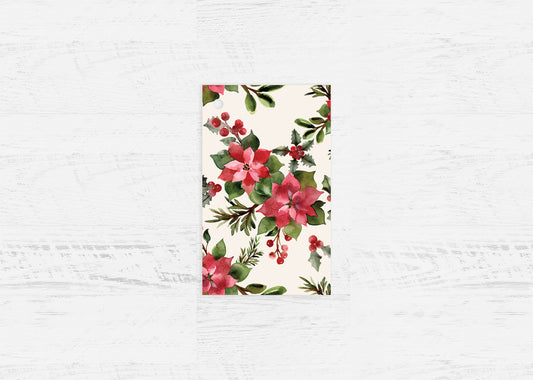 Poinsettia Christmas Gift Tag Wholesale (GT-XPST)