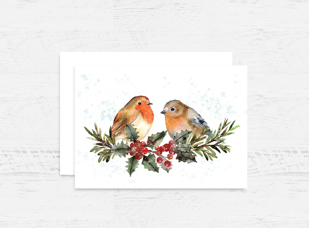 Robin Christmas Card Wholesale (GC-XRB)