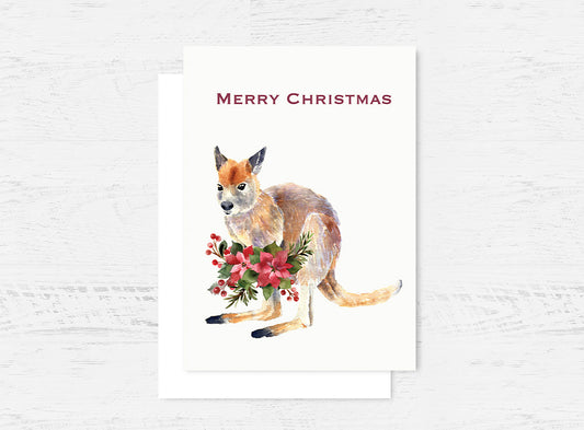 Wallaby Christmas Card Wholesale (GC-XWLB)