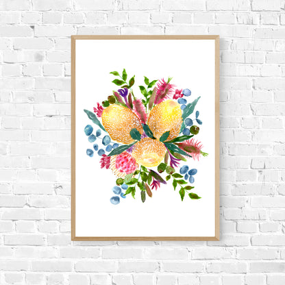 Banksia Bouquet - Limited Edition Art Print