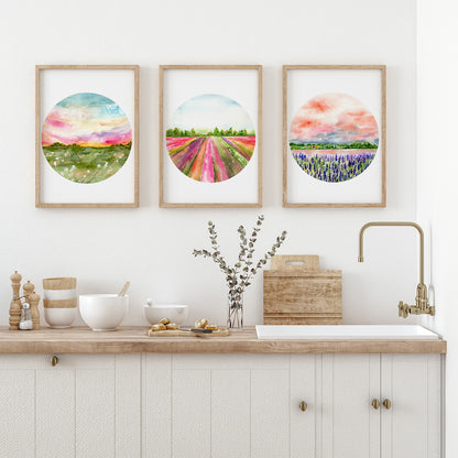 Floral Field Art Print Collection